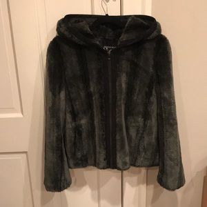Faux Fur Hooded Winter Jacket